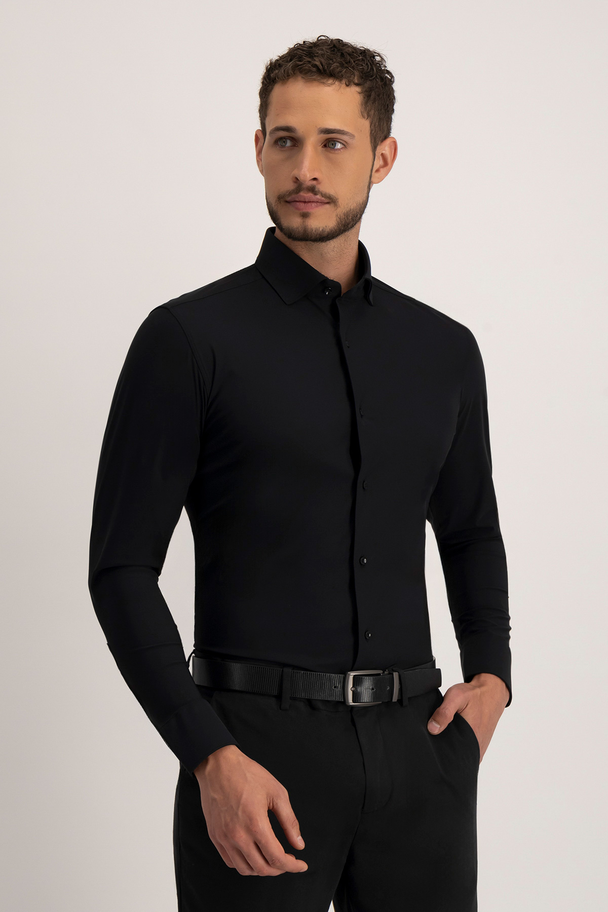 Camisa Formal Roberts Red Slim Fit Negro