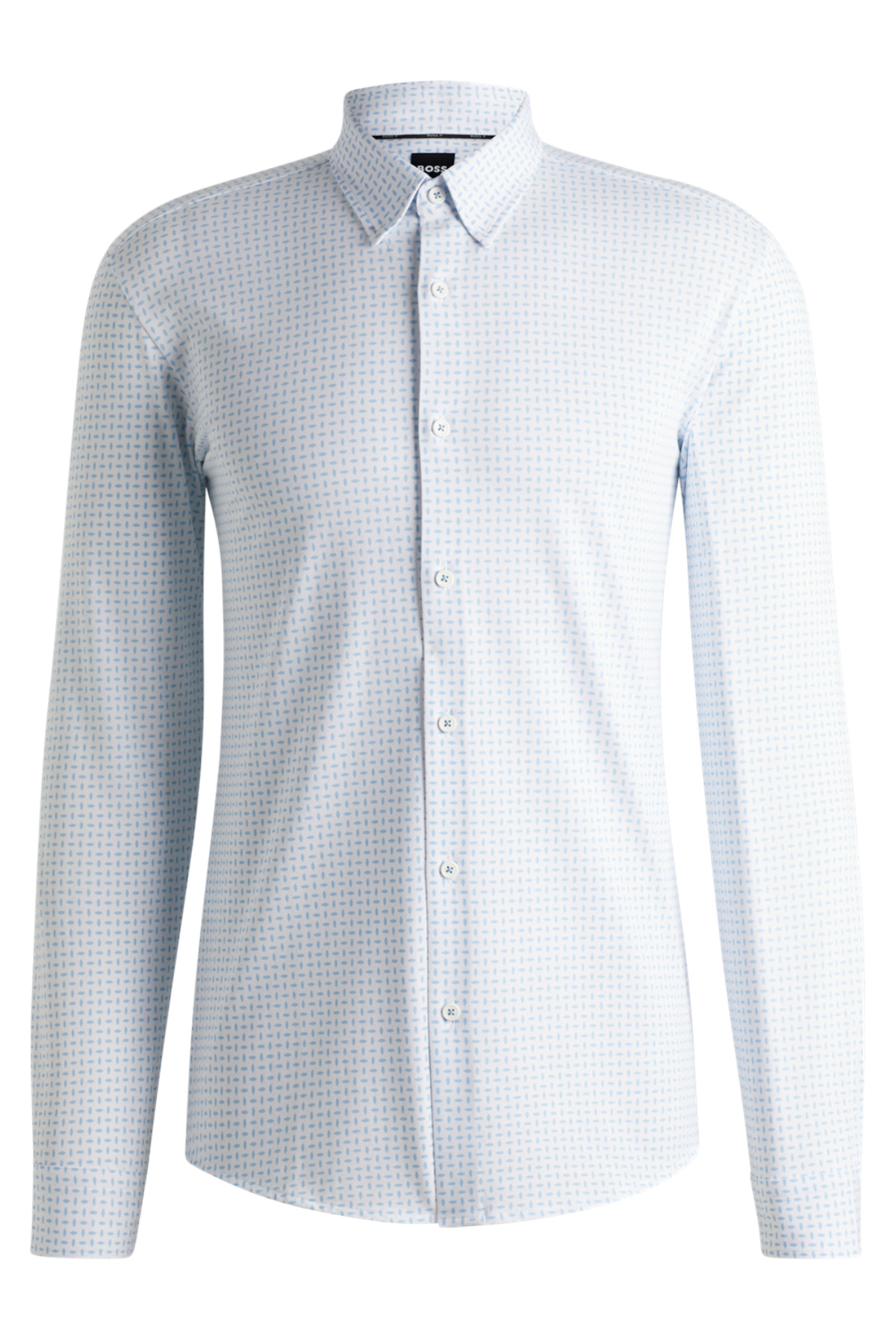 Camisa Slim Fit De Algodón Estampado image number 5