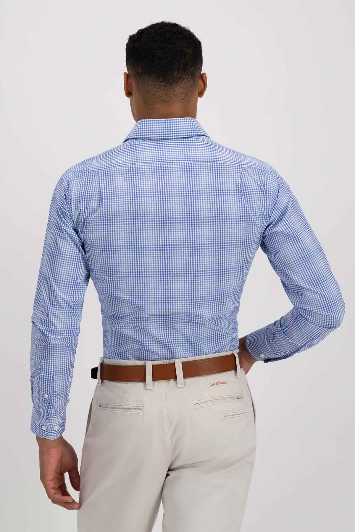 Camisa Sport Roberts Super Touch Color Azul Claro Slim Fit