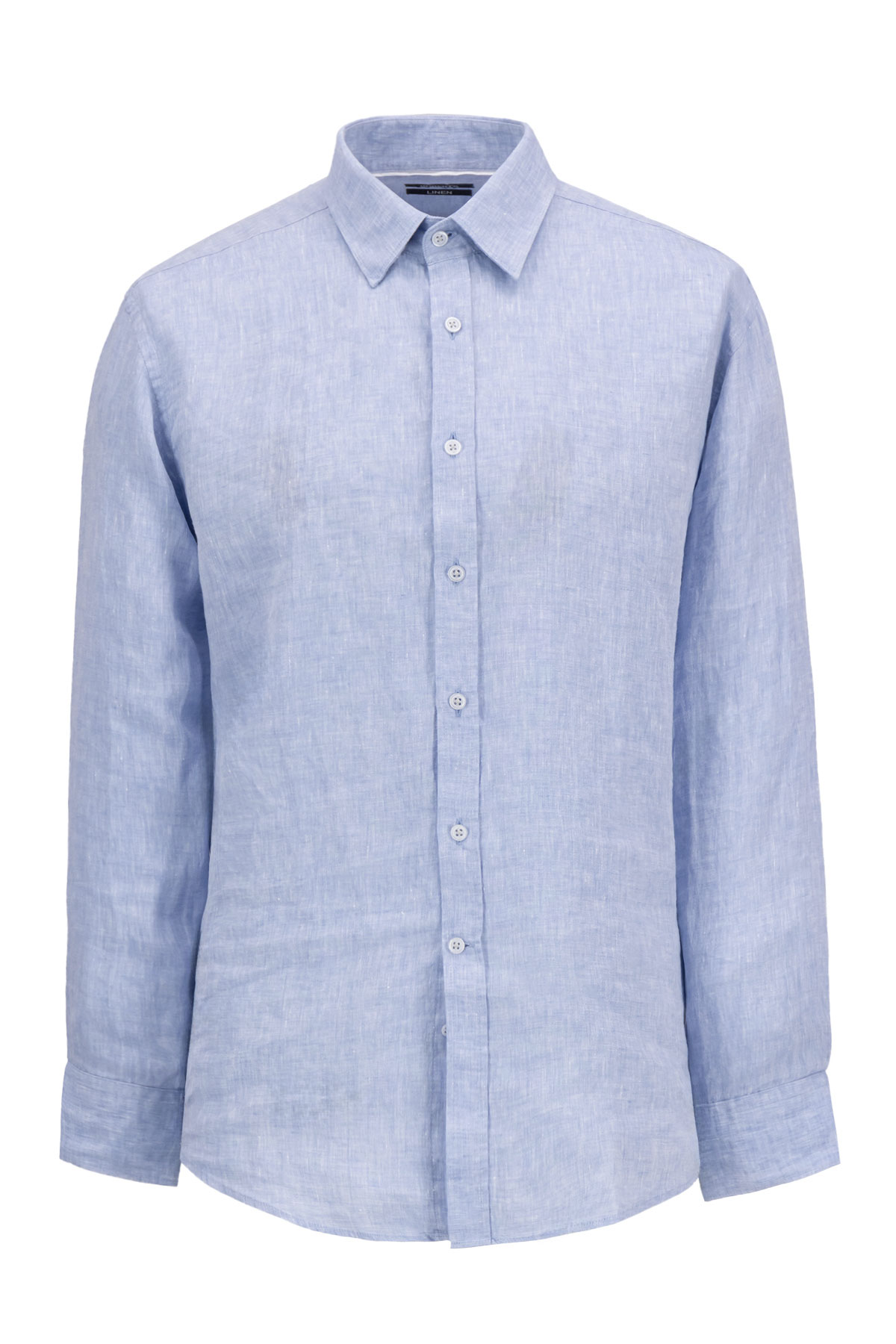Camisa Casual LINEN Color Azul Claro Regular Fit