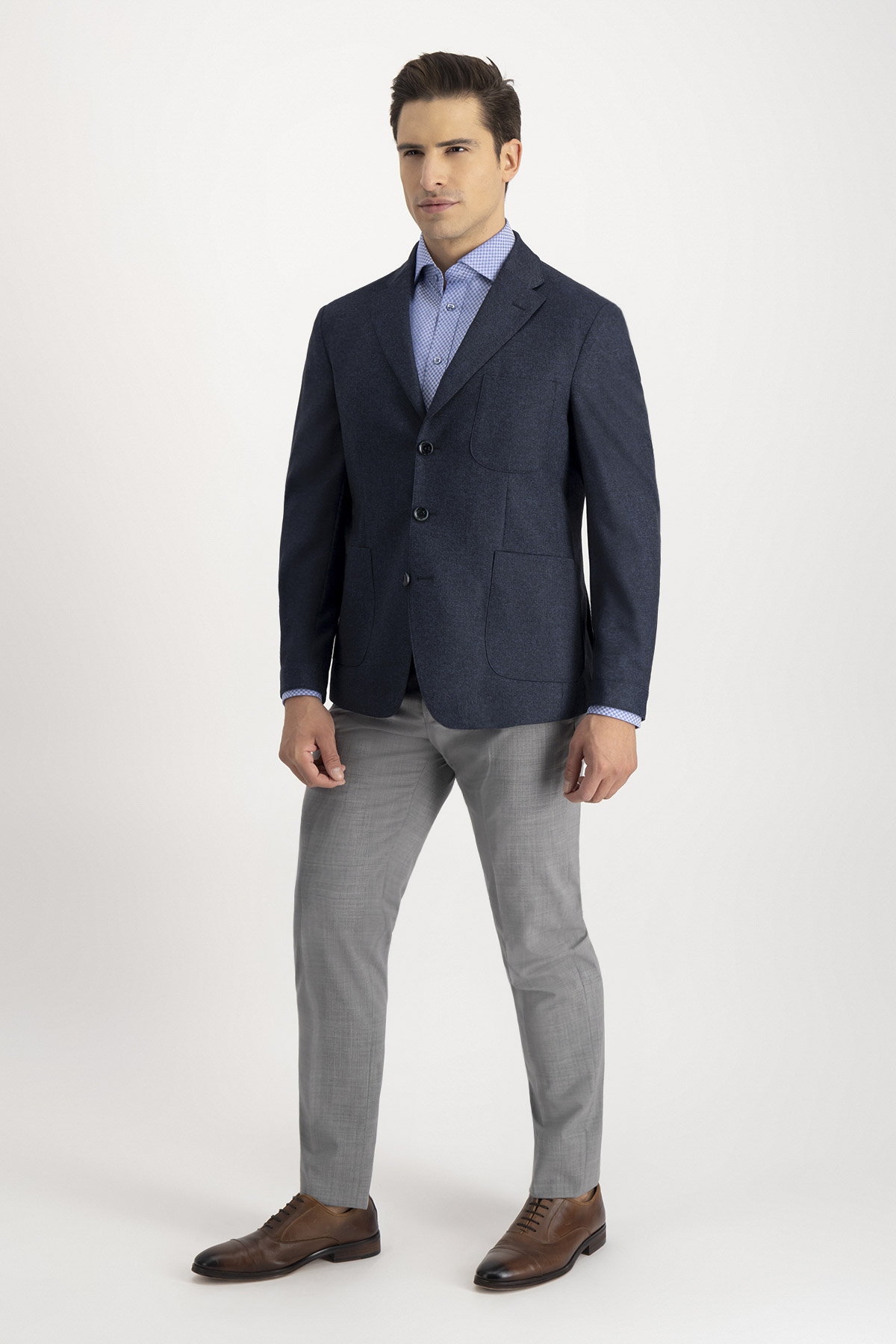 Saco Casual Slim Fit Azul Marino
