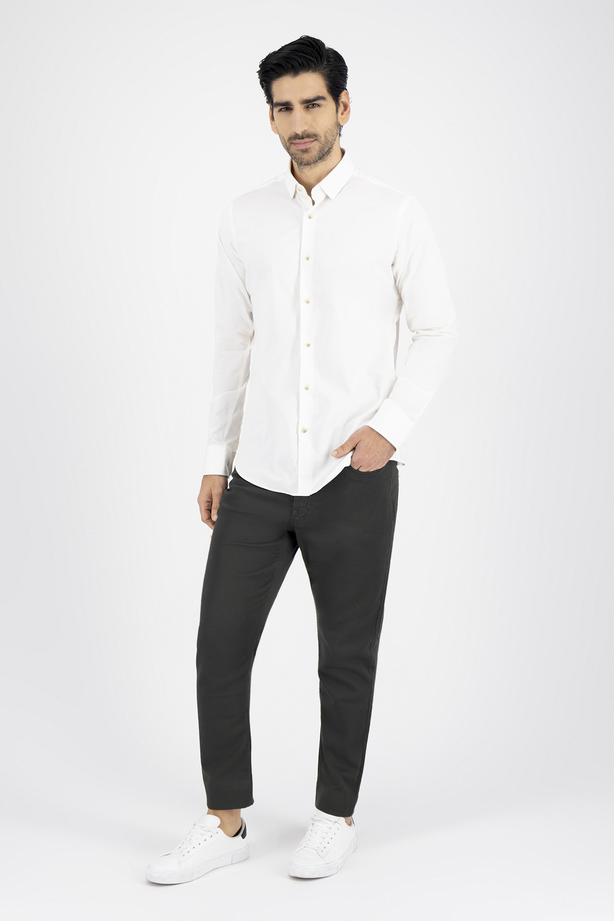 Camisa Casual Premium Cotton Slim Fit
