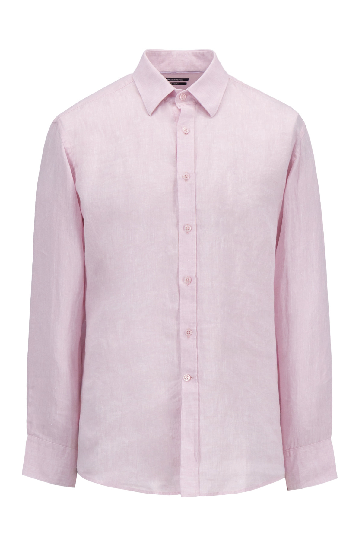 Camisa Casual LINEN Color Rosa Regular Fit