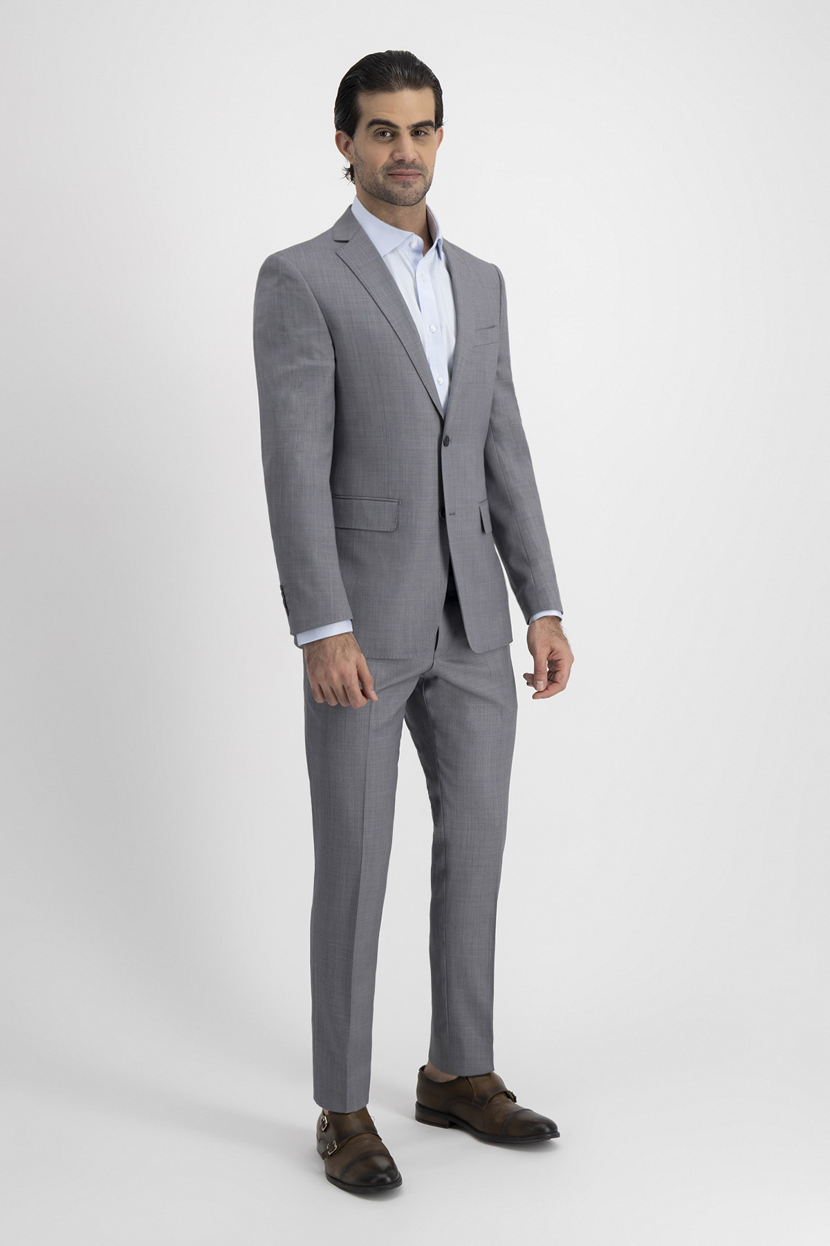 Traje Roberts Gris Claro Slim Fit