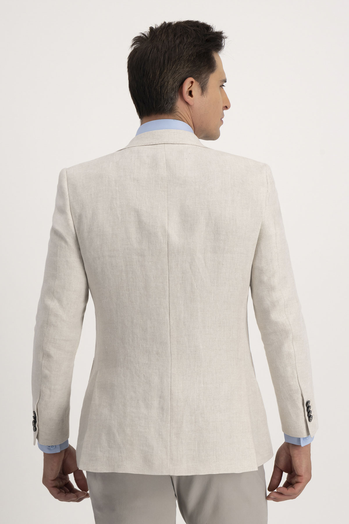 Saco Beige Claro Slim Fit