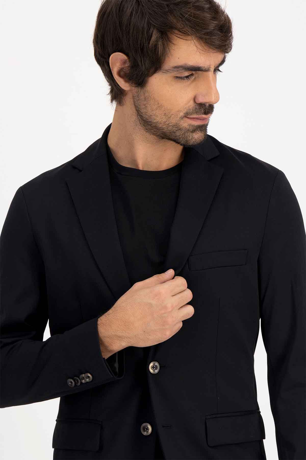 Saco Separate Roberts Red Negro Slim Fit