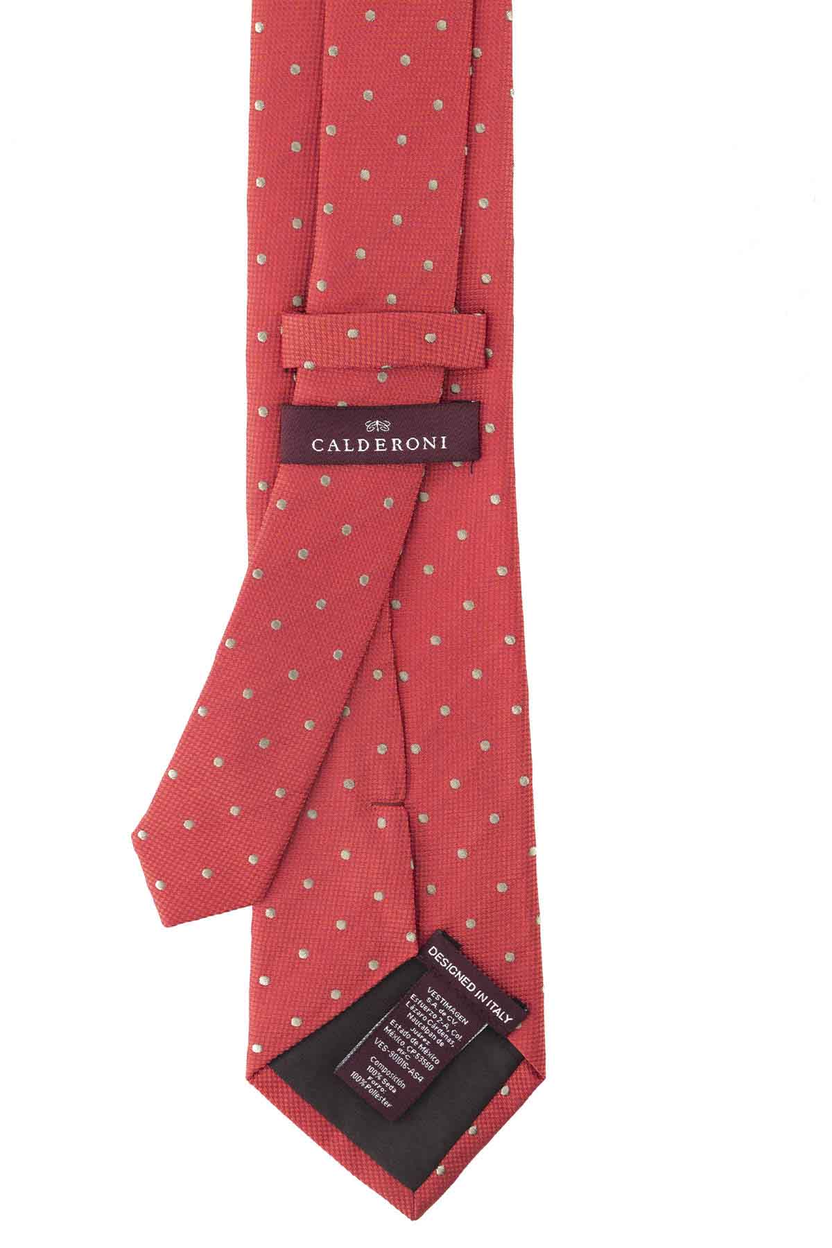 Corbata Calderoni Color Rojo Cereza