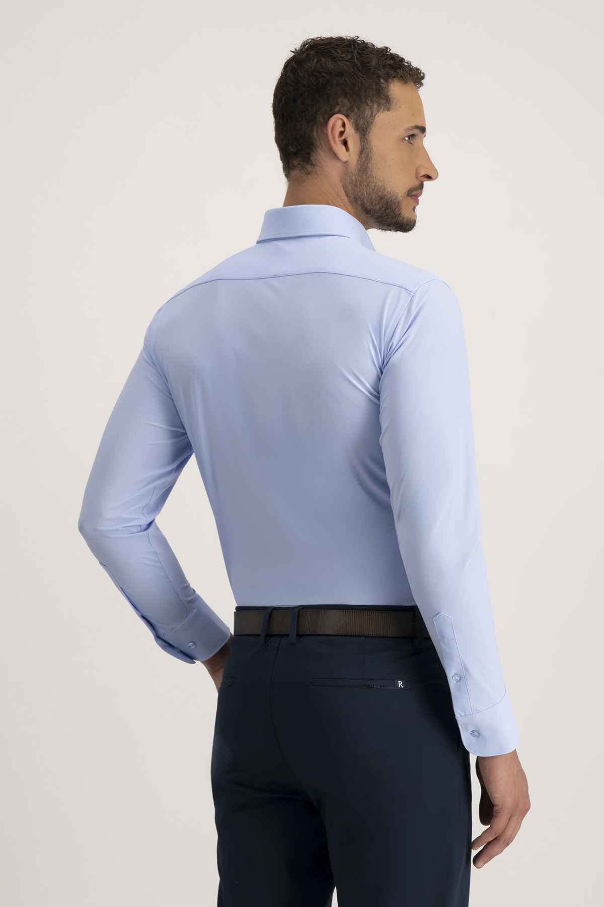 Camisa Formal Roberts Red Azul Claro Red Slim Fit