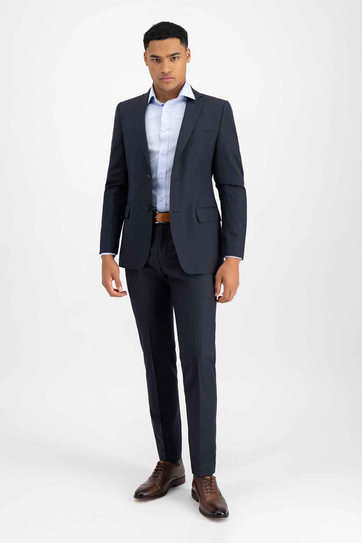 Traje Roberts Gris Oxford Slim Fit