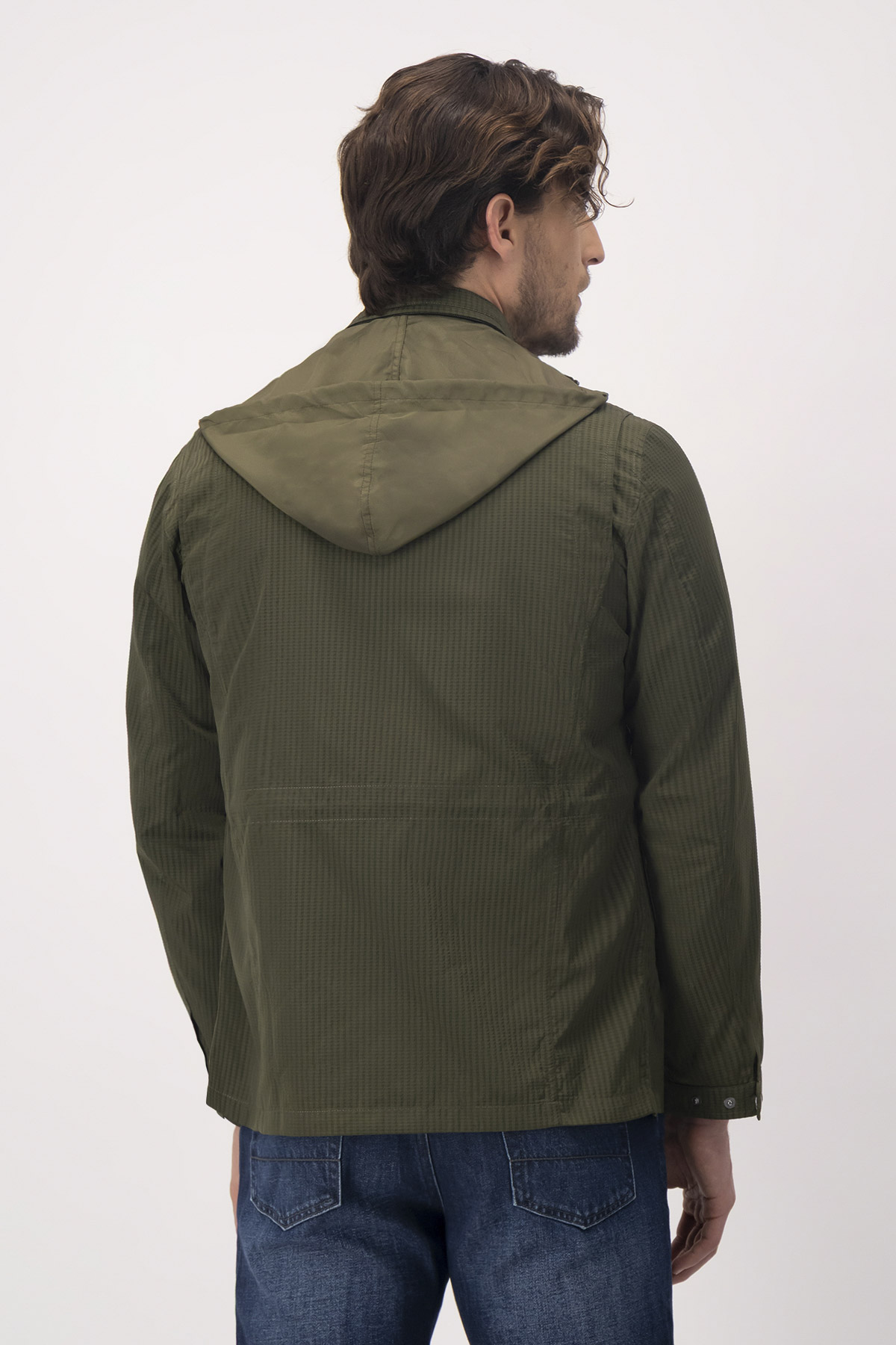Chamarra Contemporary Fit Verde Olivo