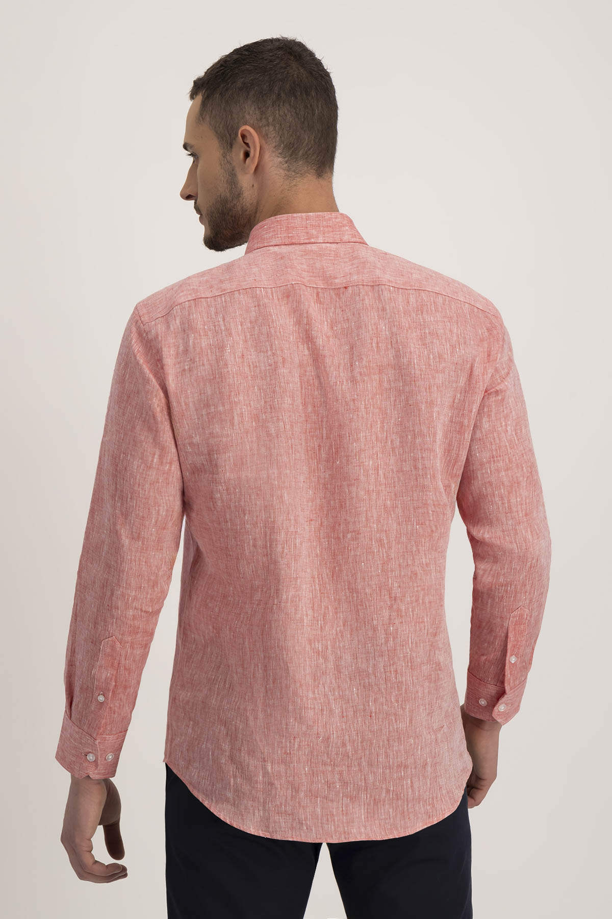Camisa Casual Linen Slim Fit