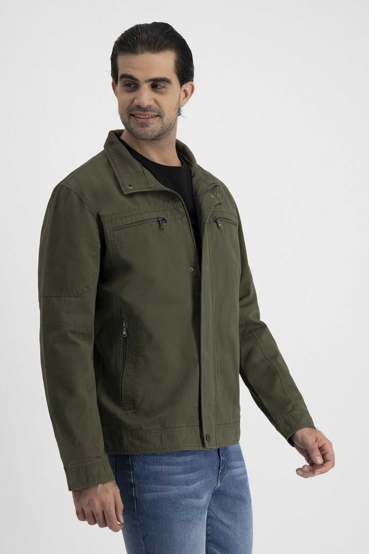 Chamarra Roberts Verde Oscuro Contemporary Fit