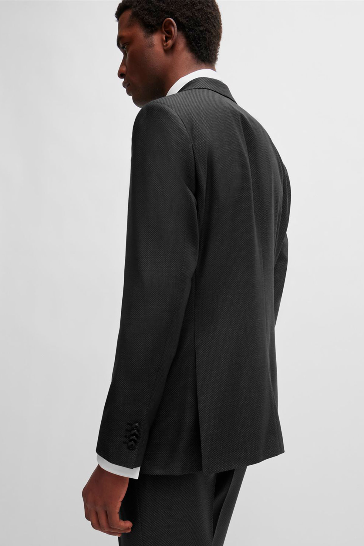 Traje Boss Gris Acero Contemporary Fit image number 4