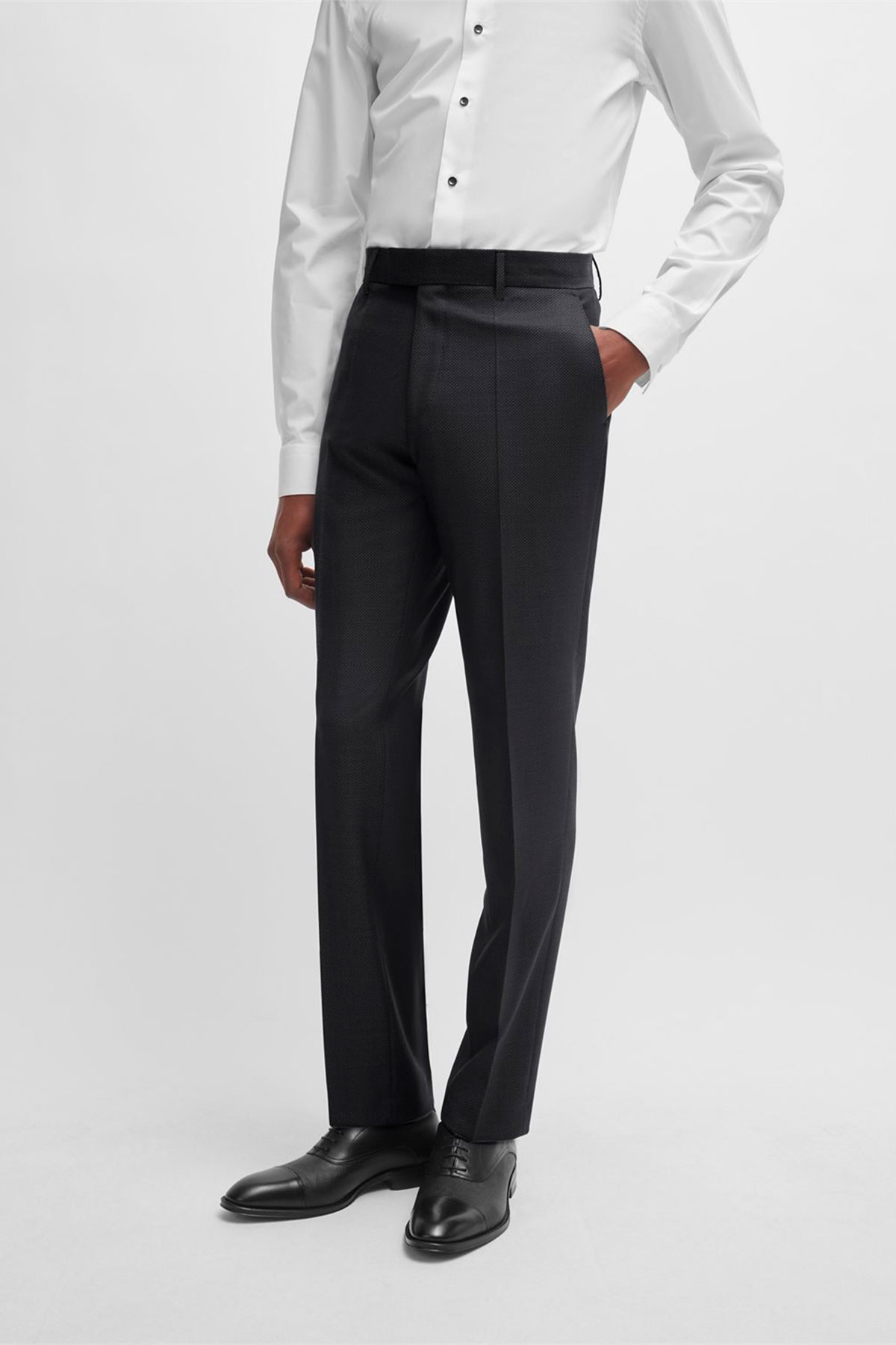 Traje Boss Gris Acero Contemporary Fit image number 6