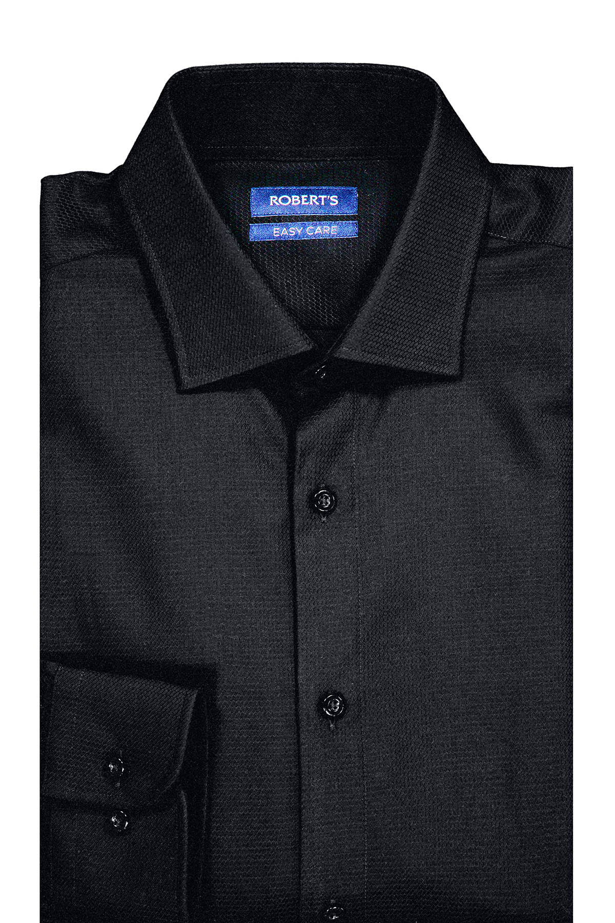 Camisa Formal Roberts Easy Care Contemporary Fit Color Negro