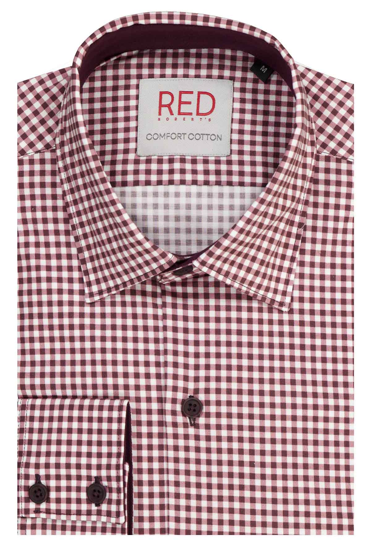 Camisa Vestir Roberts Red Vino Slim Fit