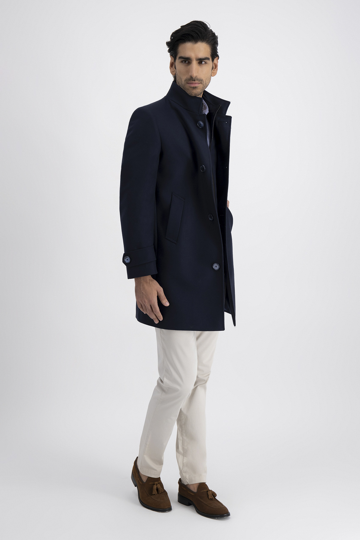 Abrigo Roberts Azul Marino Slim Fit