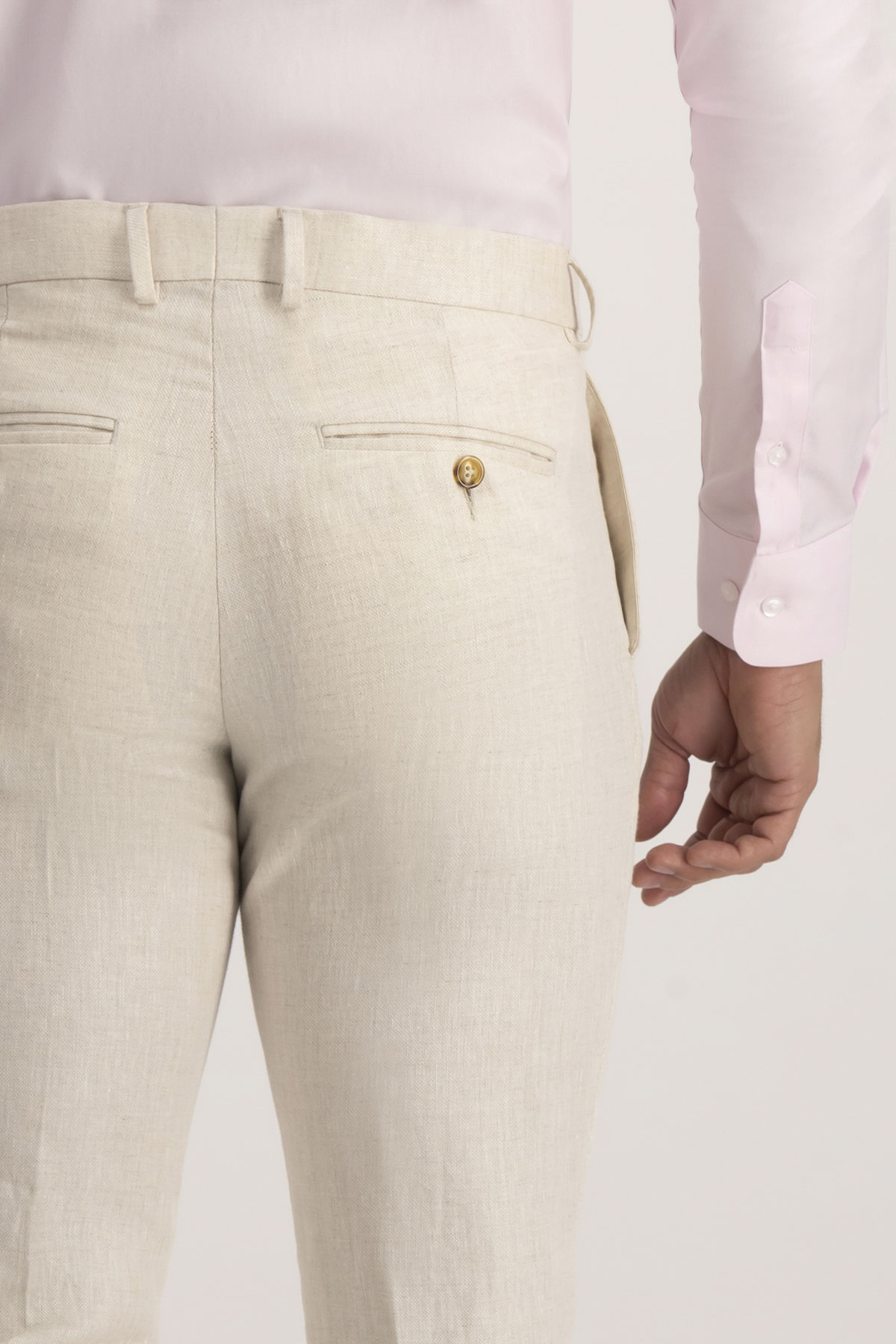 Pantalón Formal Roberts Red Beige Slim Fit