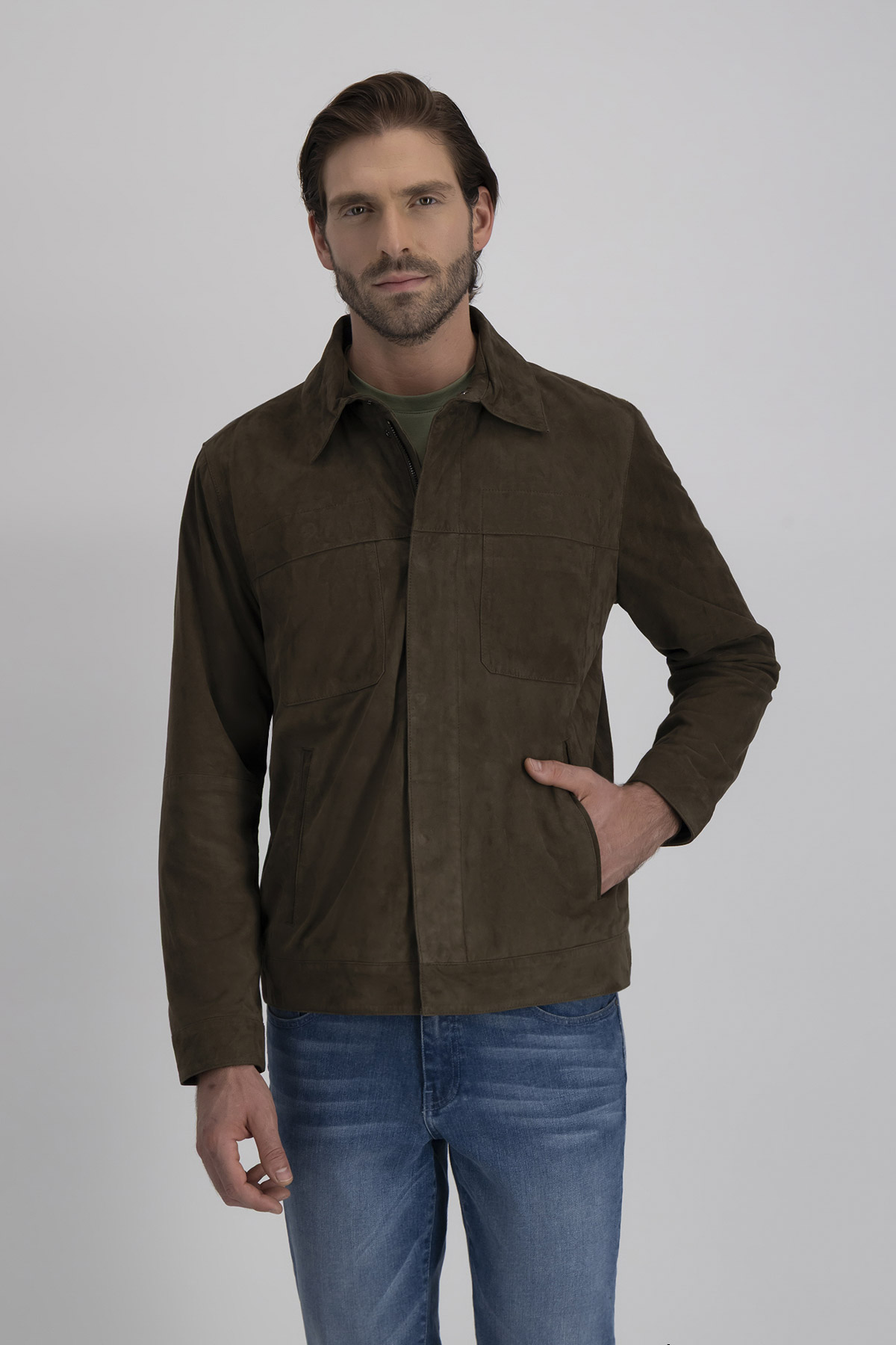 Chamarra La Vera Pelle Contemporary Fit