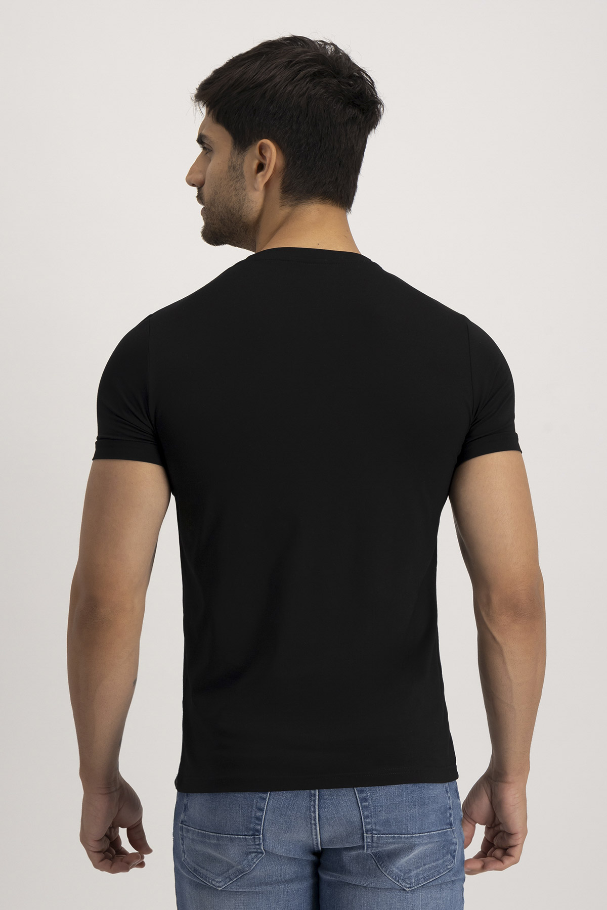 Playera ANATOMIC TECHNOLOGY Roberts Red Negro Slim Fit
