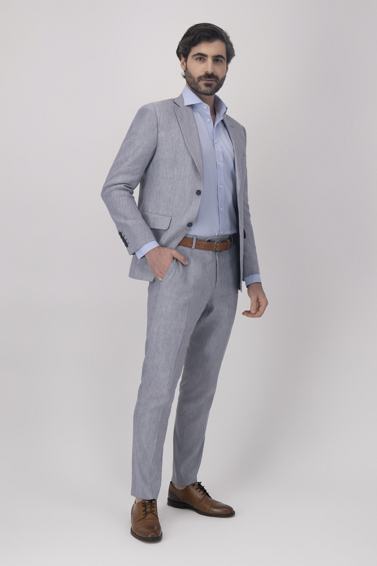 Traje Color Azul Marino Slim Fit