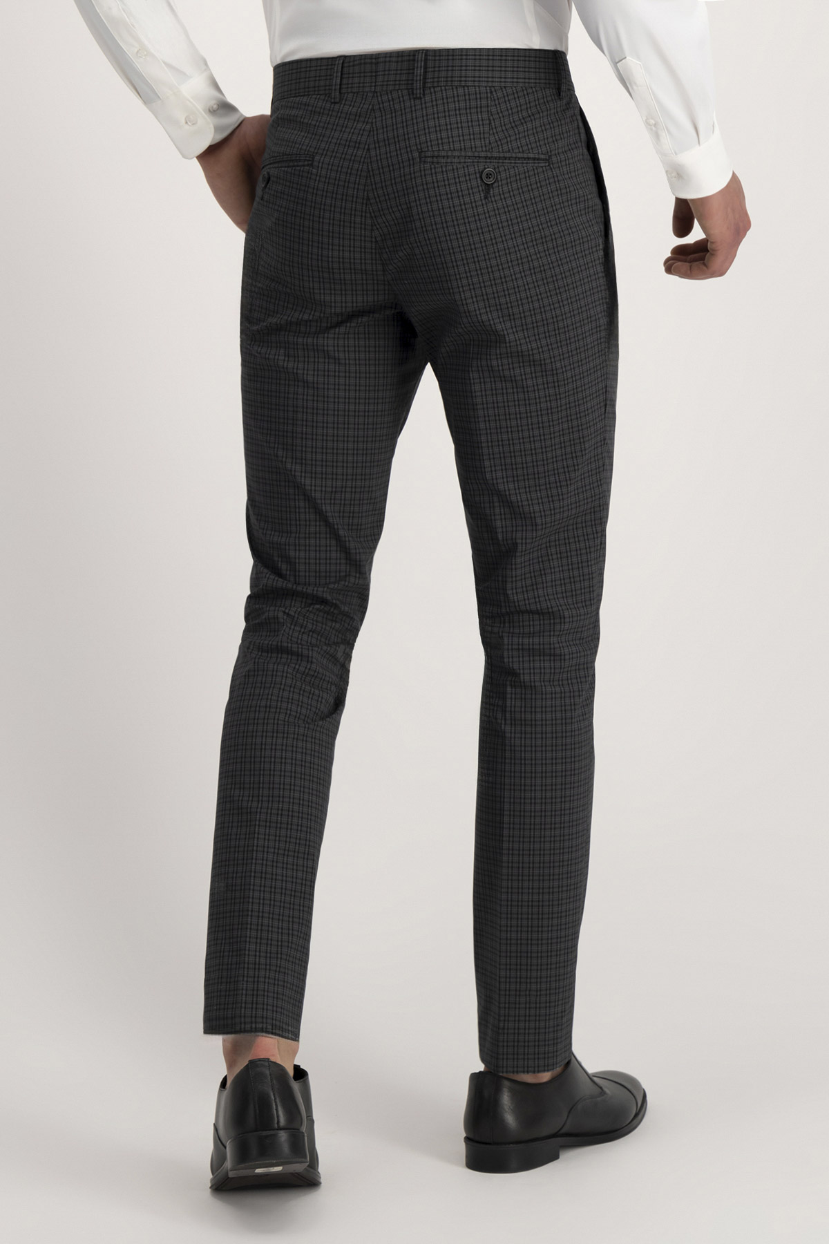 Pantalón Formal Roberts Red Gris Oxford Slim Fit