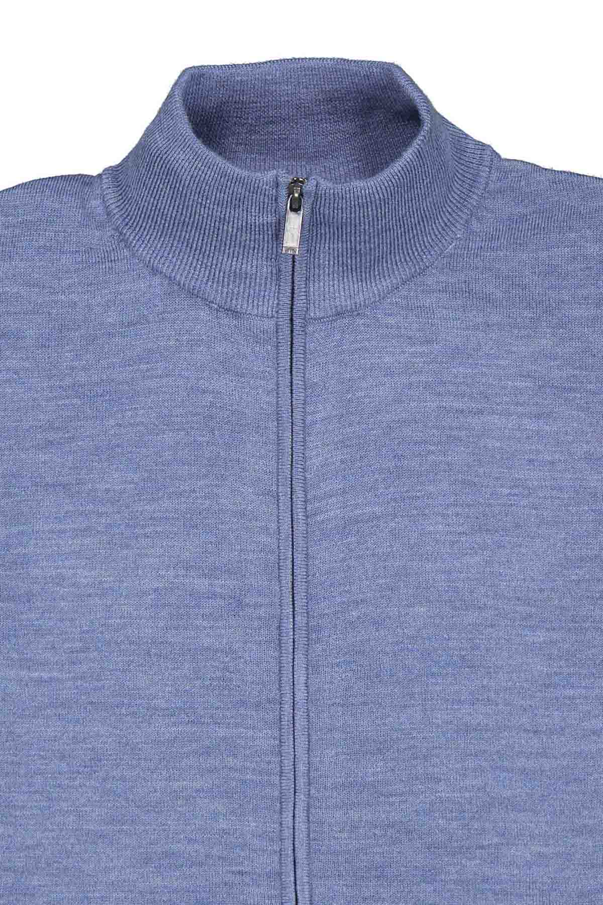 Suéter Calderoni Azul Contemporary Fit