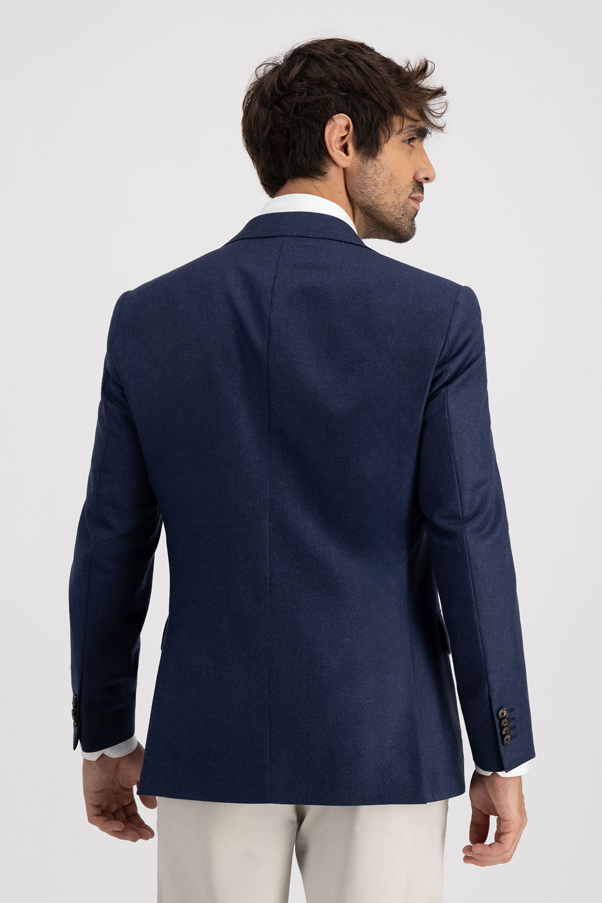 Saco Sport Calderoni Azul Marino Contemporary Fit