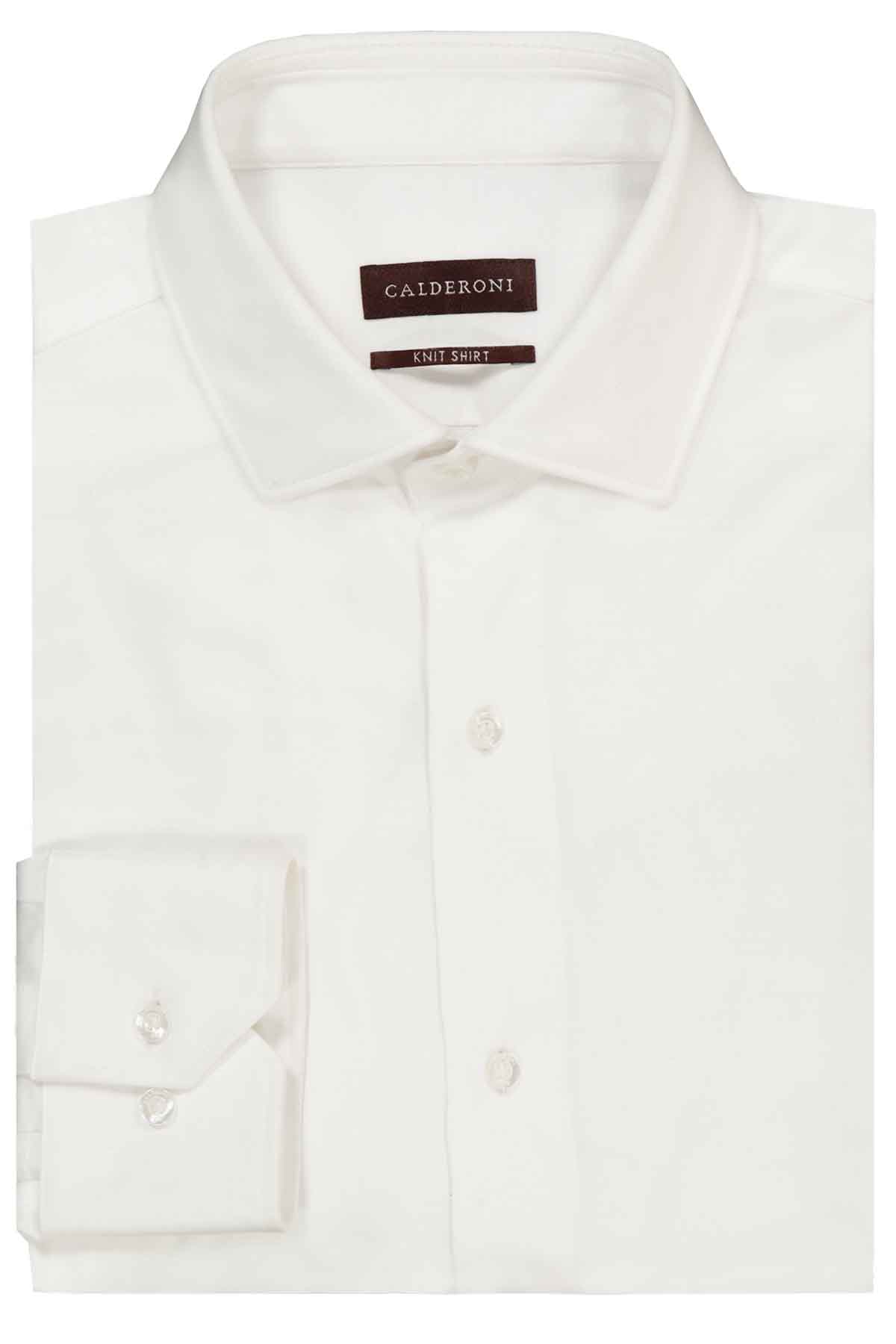 Camisa Knit Calderoni Regular fit Color blanco