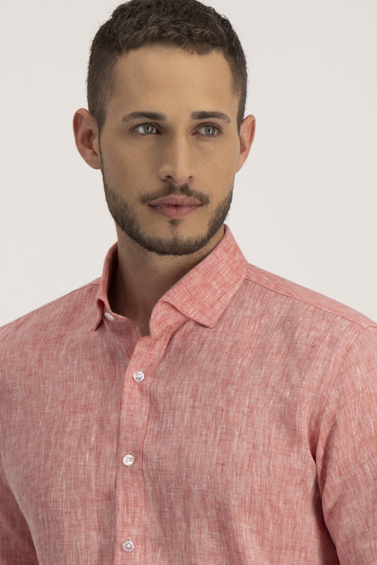 Camisa Casual Linen Slim Fit