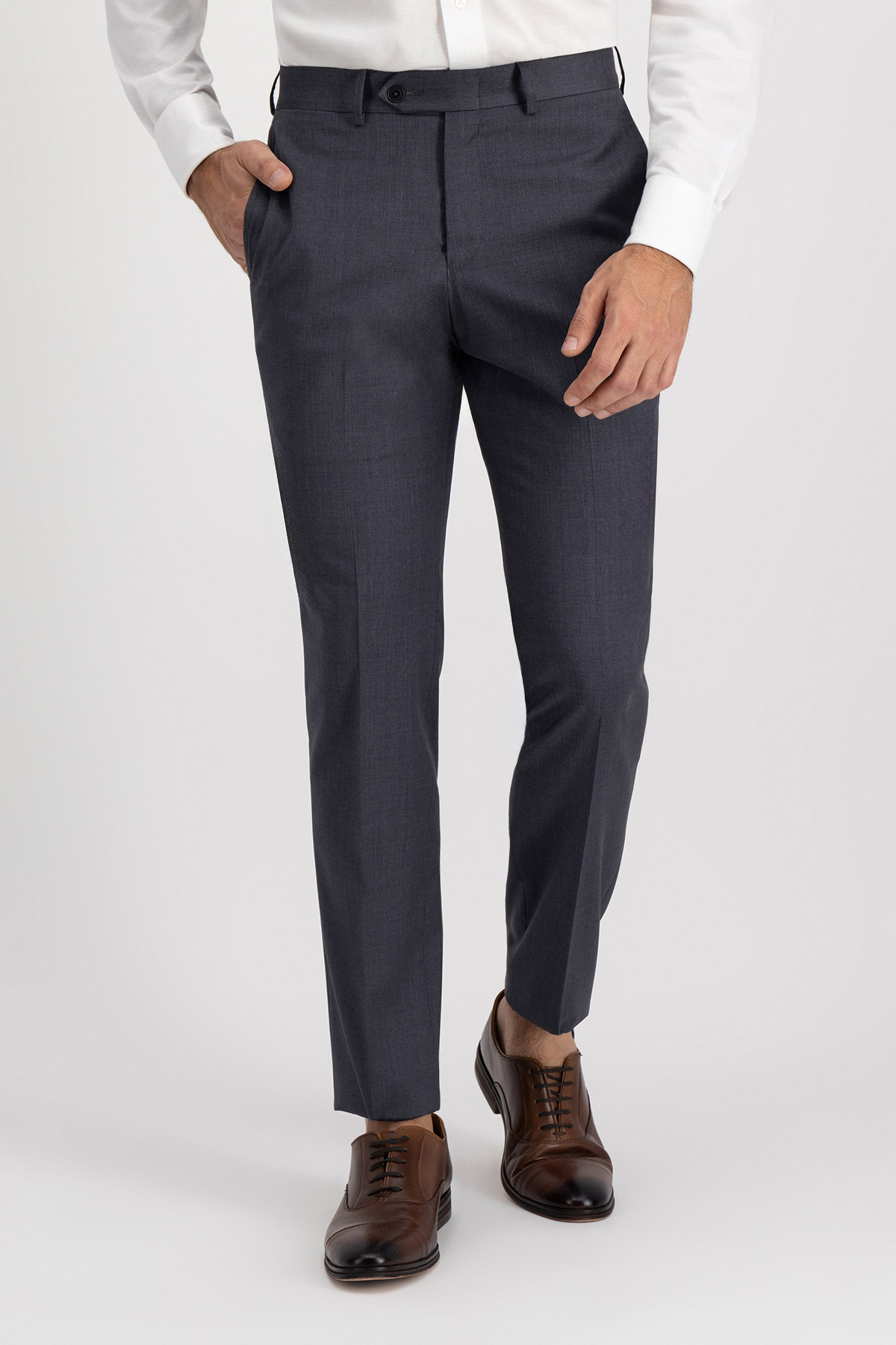 Pantalón Separate Calderoni Gris Oxford Contemporary Fit