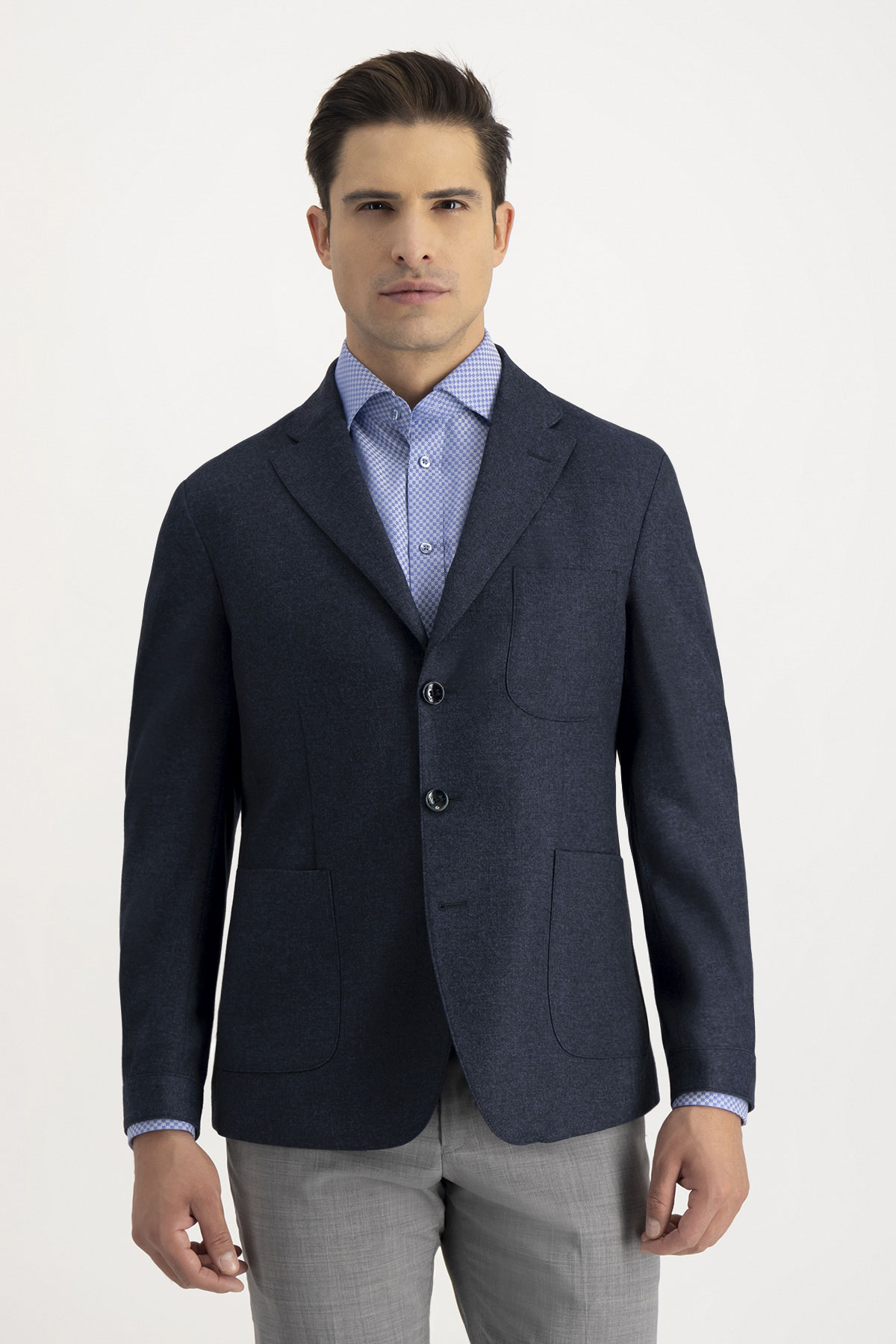 Saco Casual Slim Fit Azul Marino