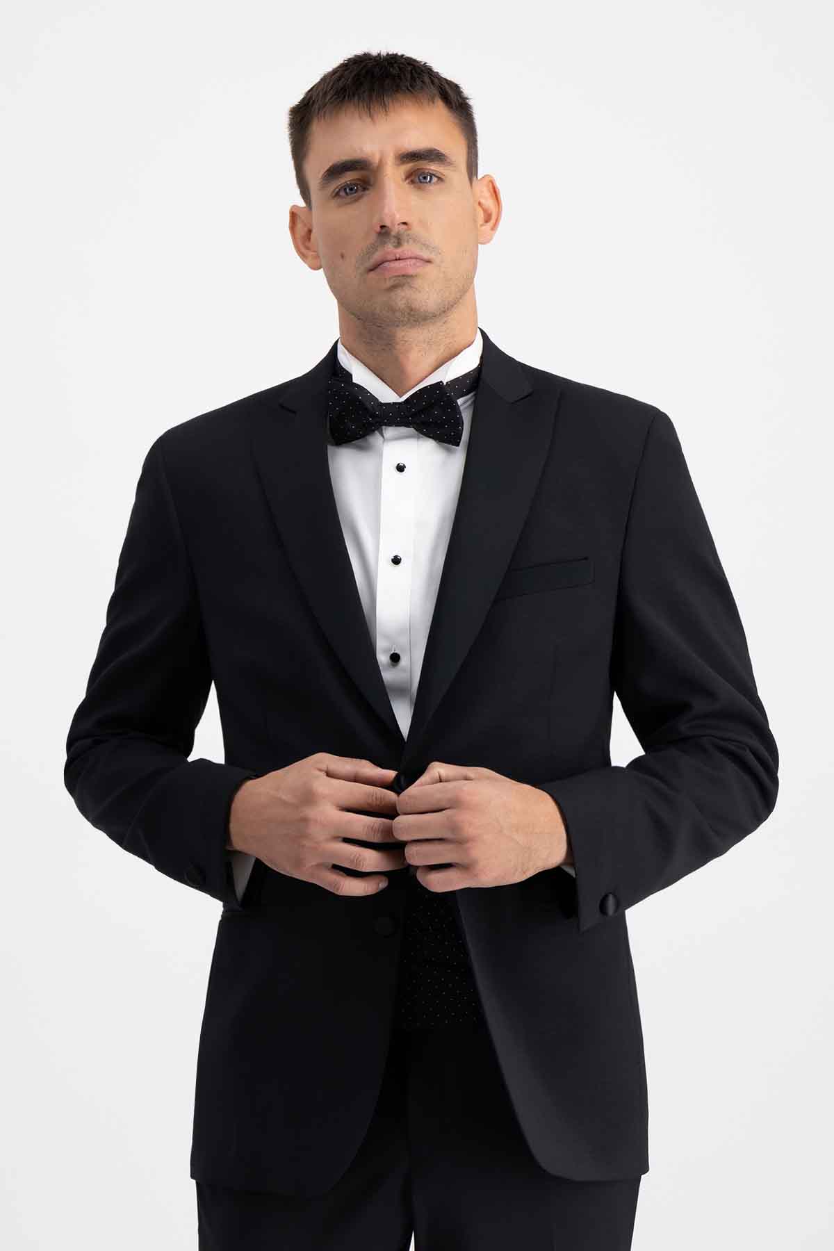 Smoking Calderoni Negro Contemporary Fit