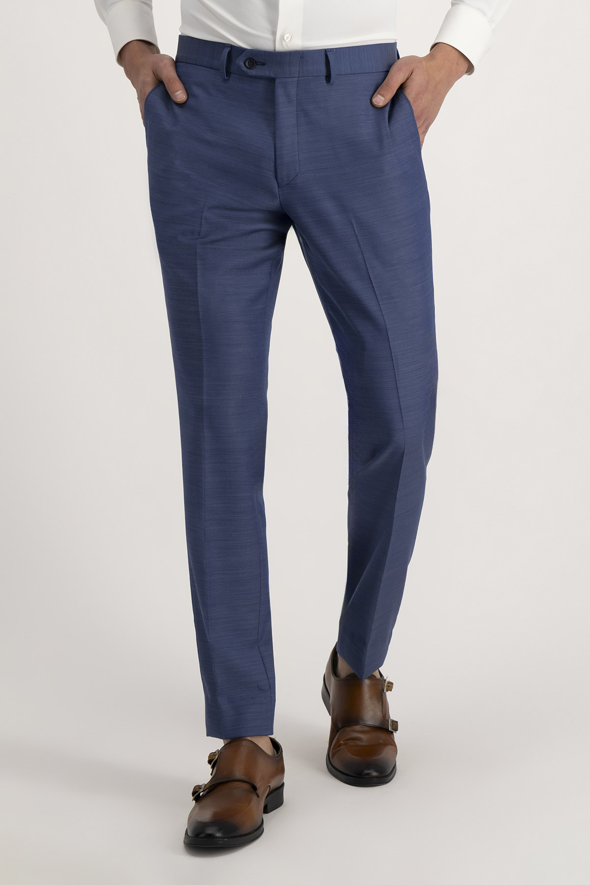 Pantalón Formal Roberts Azul Slim Fit