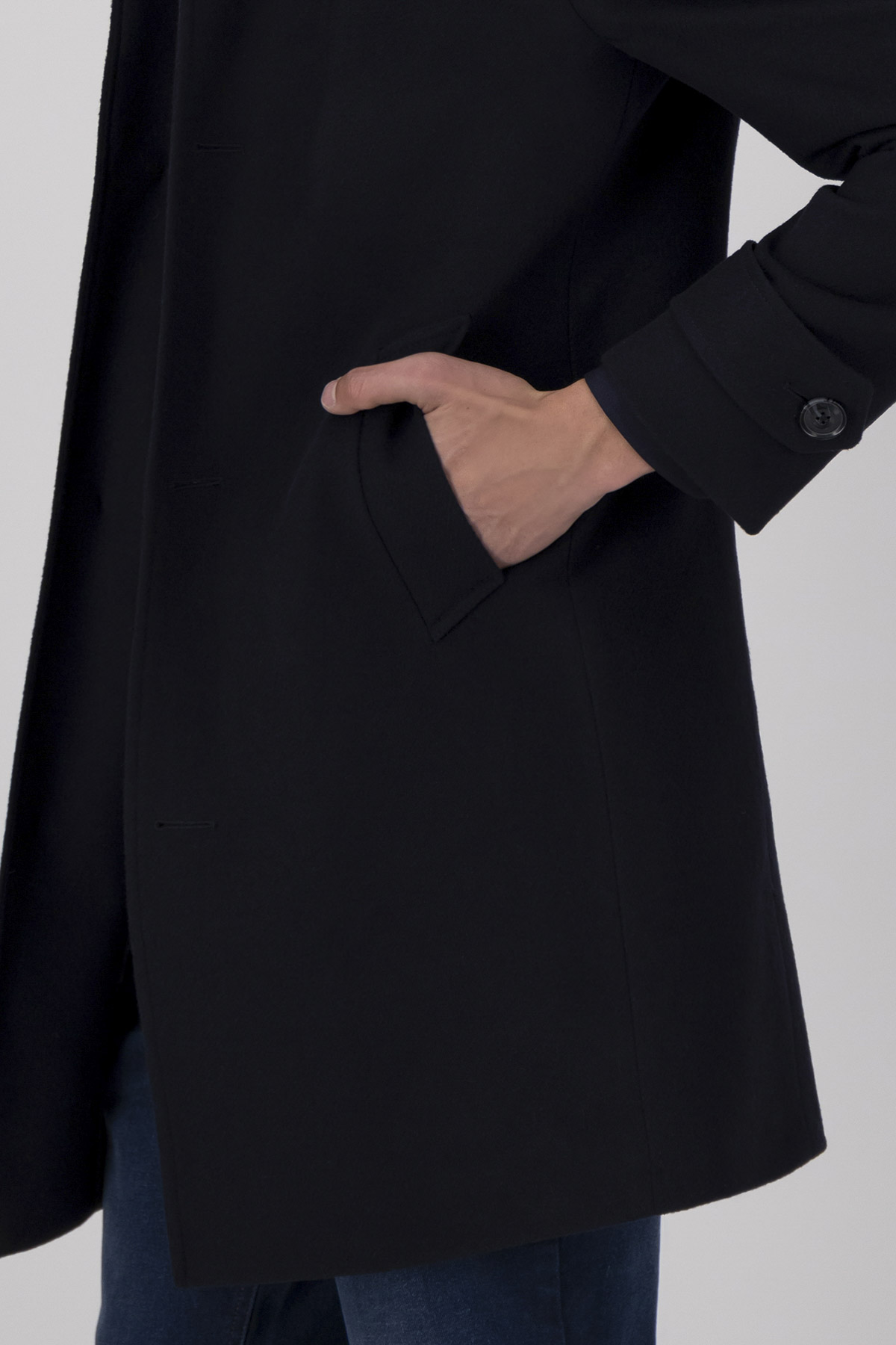 Abrigo Azul Marino Slim Fit