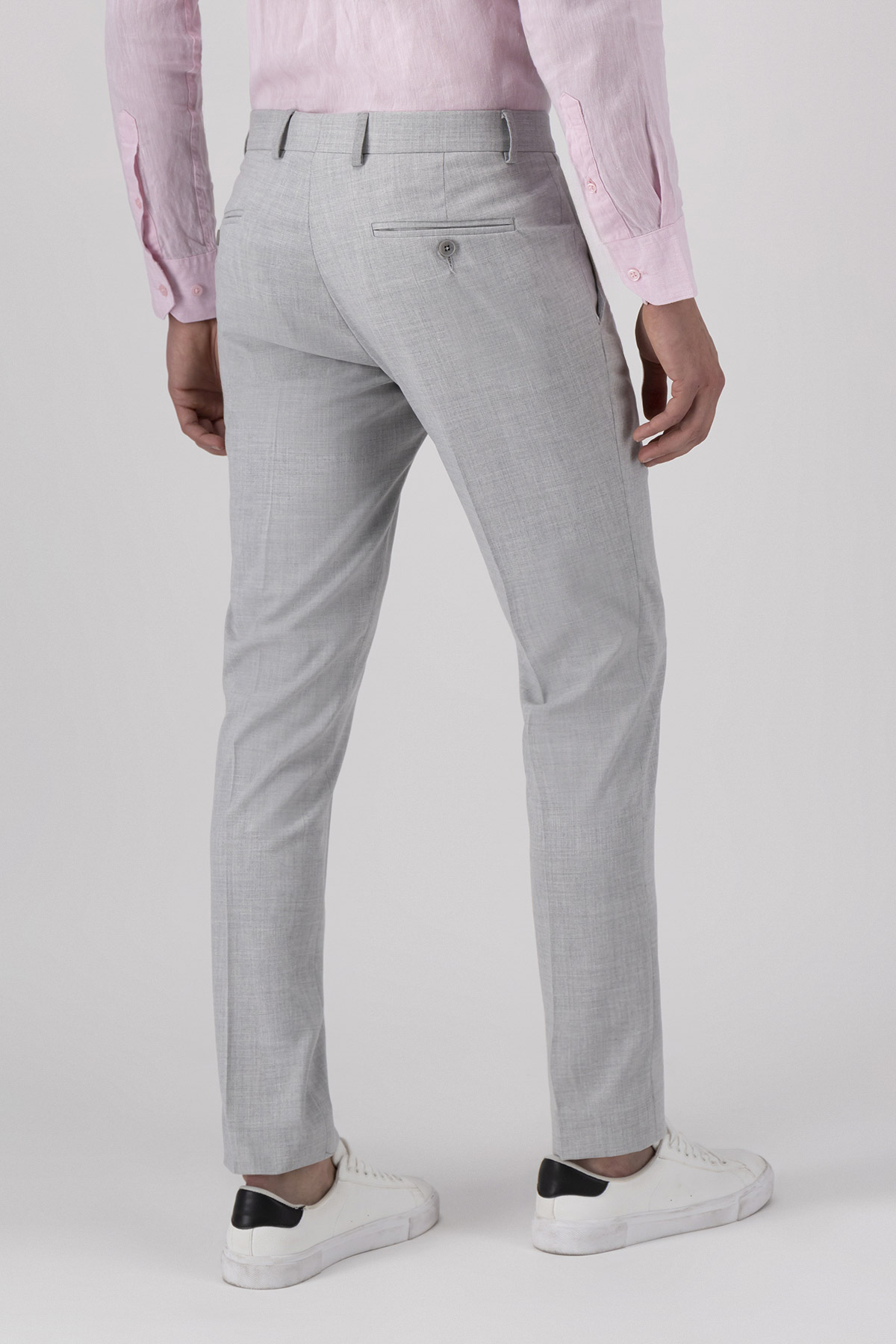 Traje Color Gris Claro Slim Fit