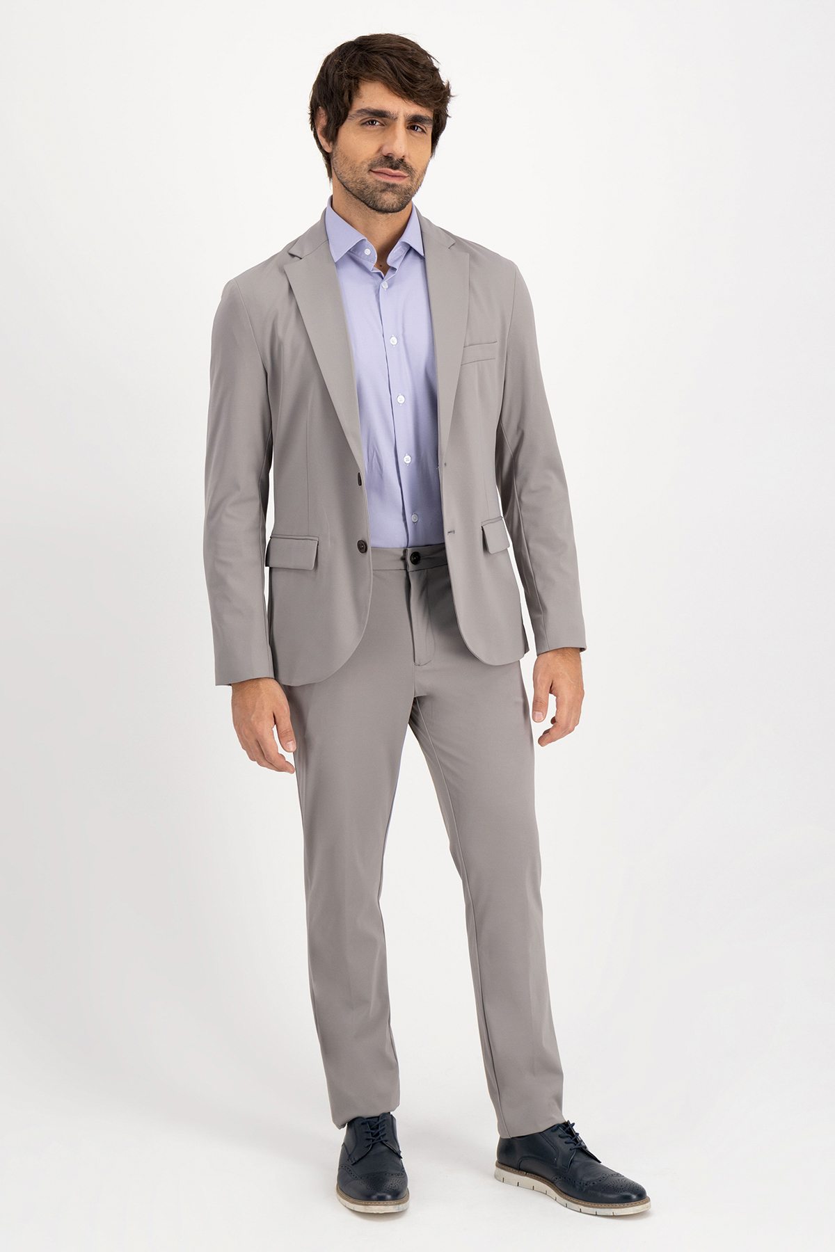 Traje Separate Roberts Red Gris Perla Slim Fit