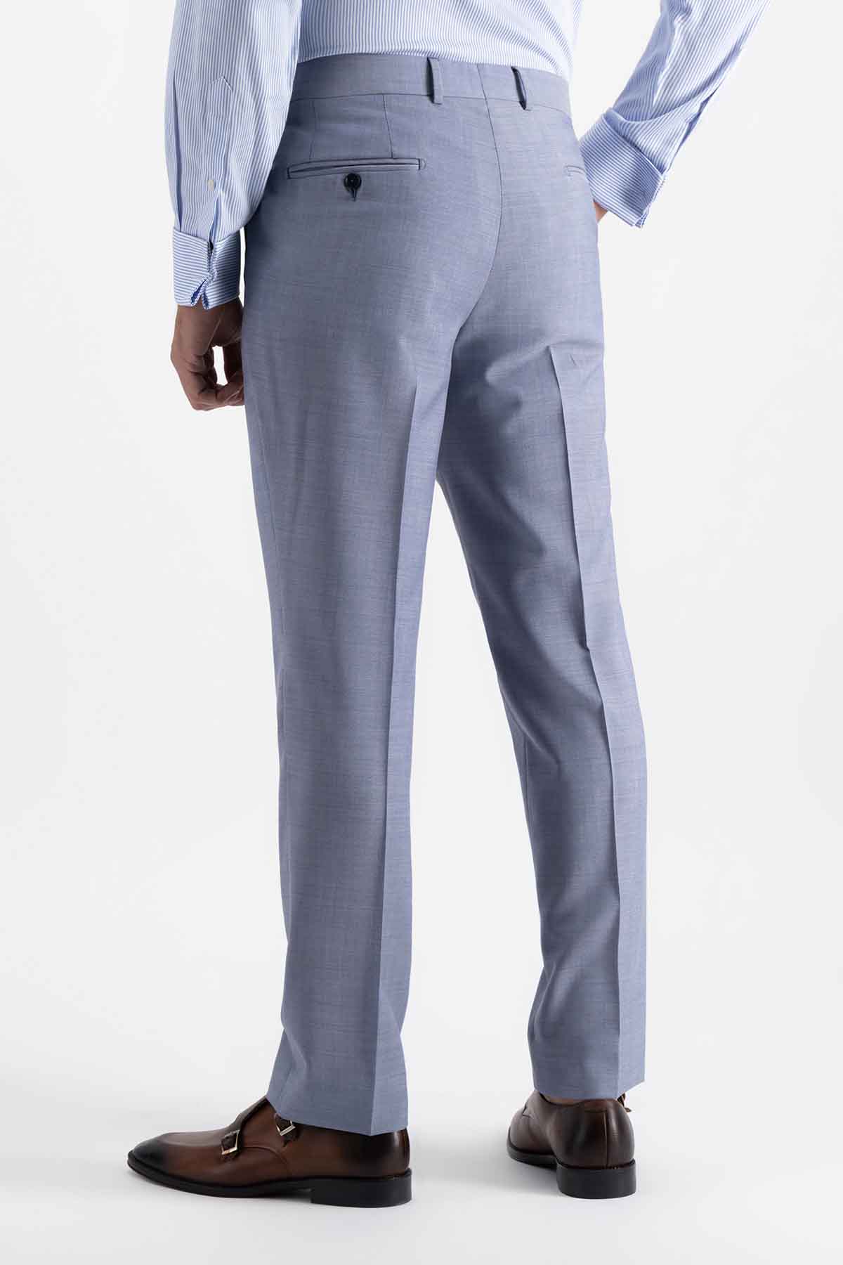 Traje Trío Calderoni Color Azul Contemporary Fit