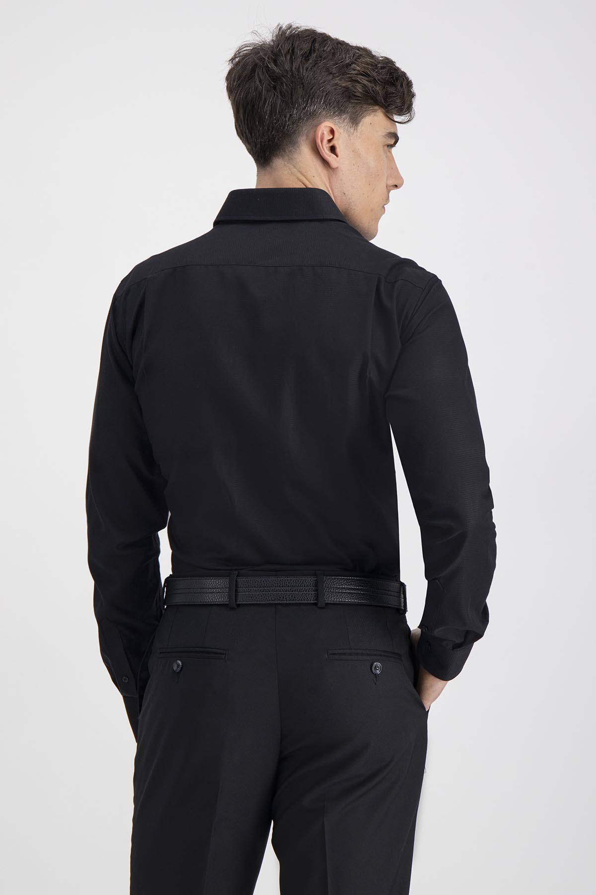 Camisa Formal Roberts Easy Care Contemporary Fit Color Negro
