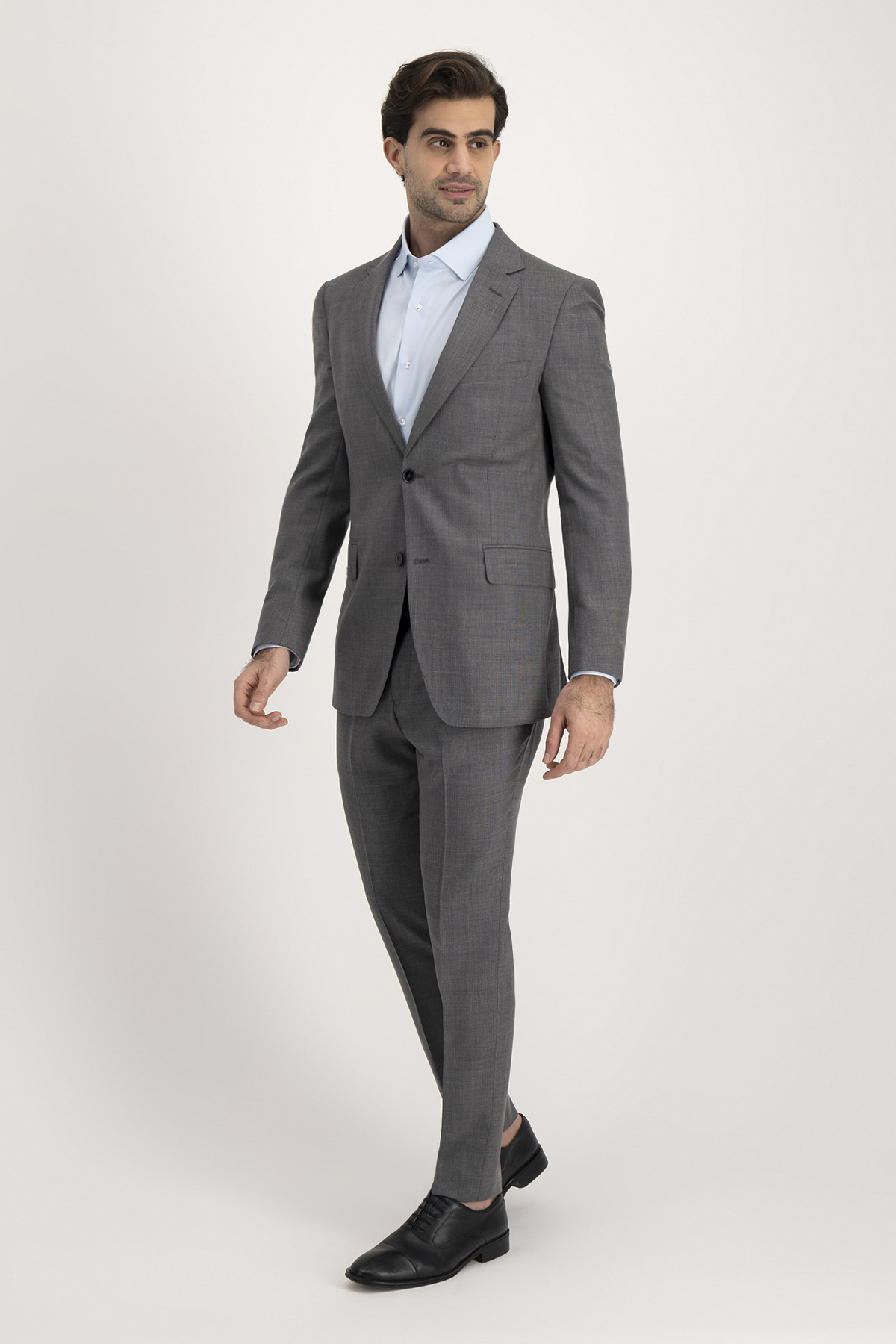 Traje Roberts Gris Oxford Slim Fit