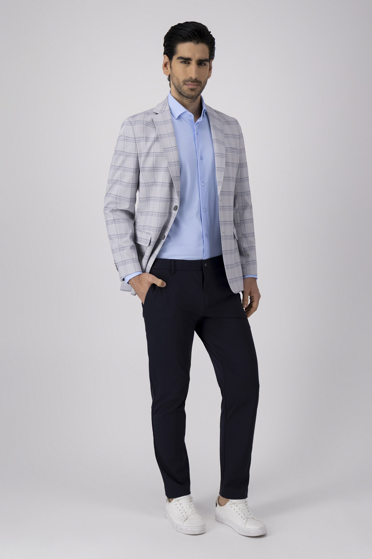 Saco Casual Anatomic Technology Slim Fit Gris
