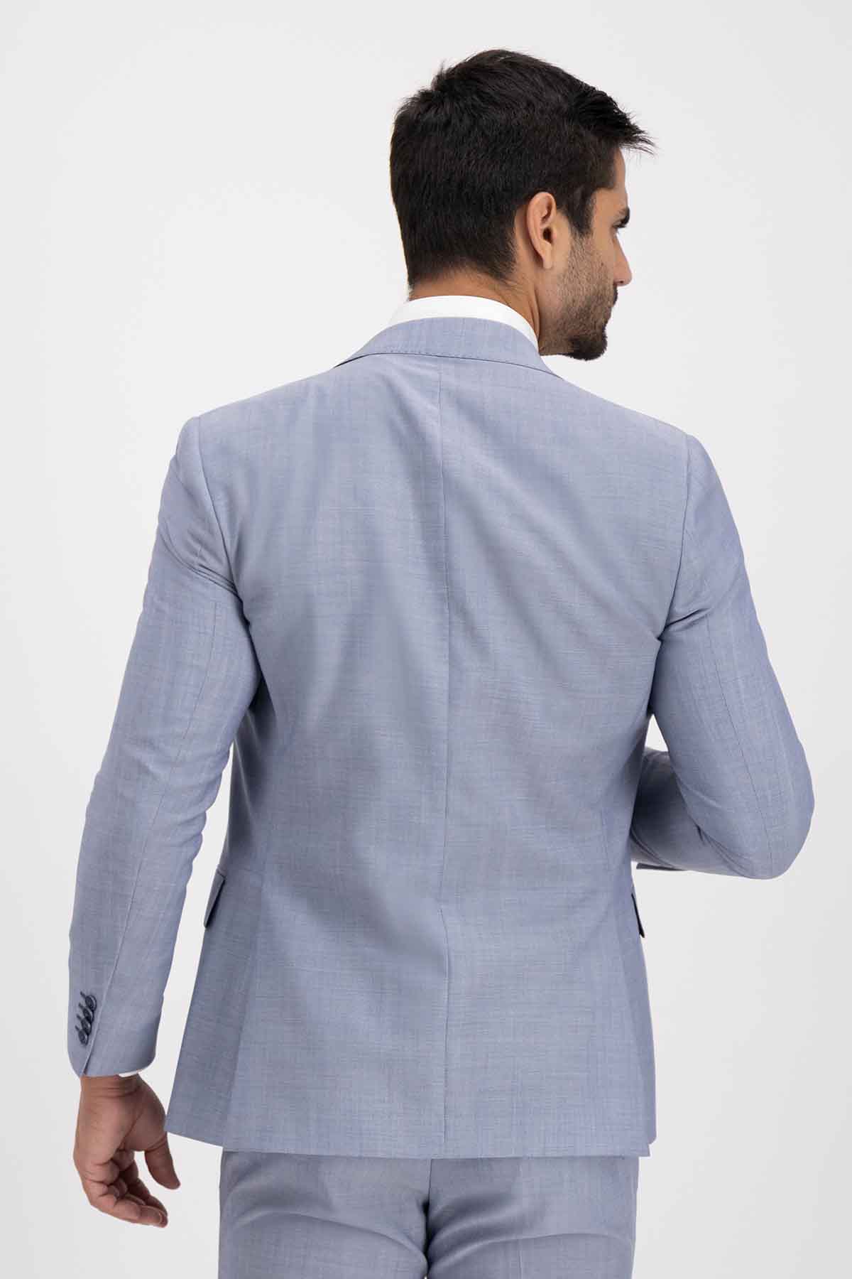 Traje Trío Calderoni Color Azul Contemporary Fit