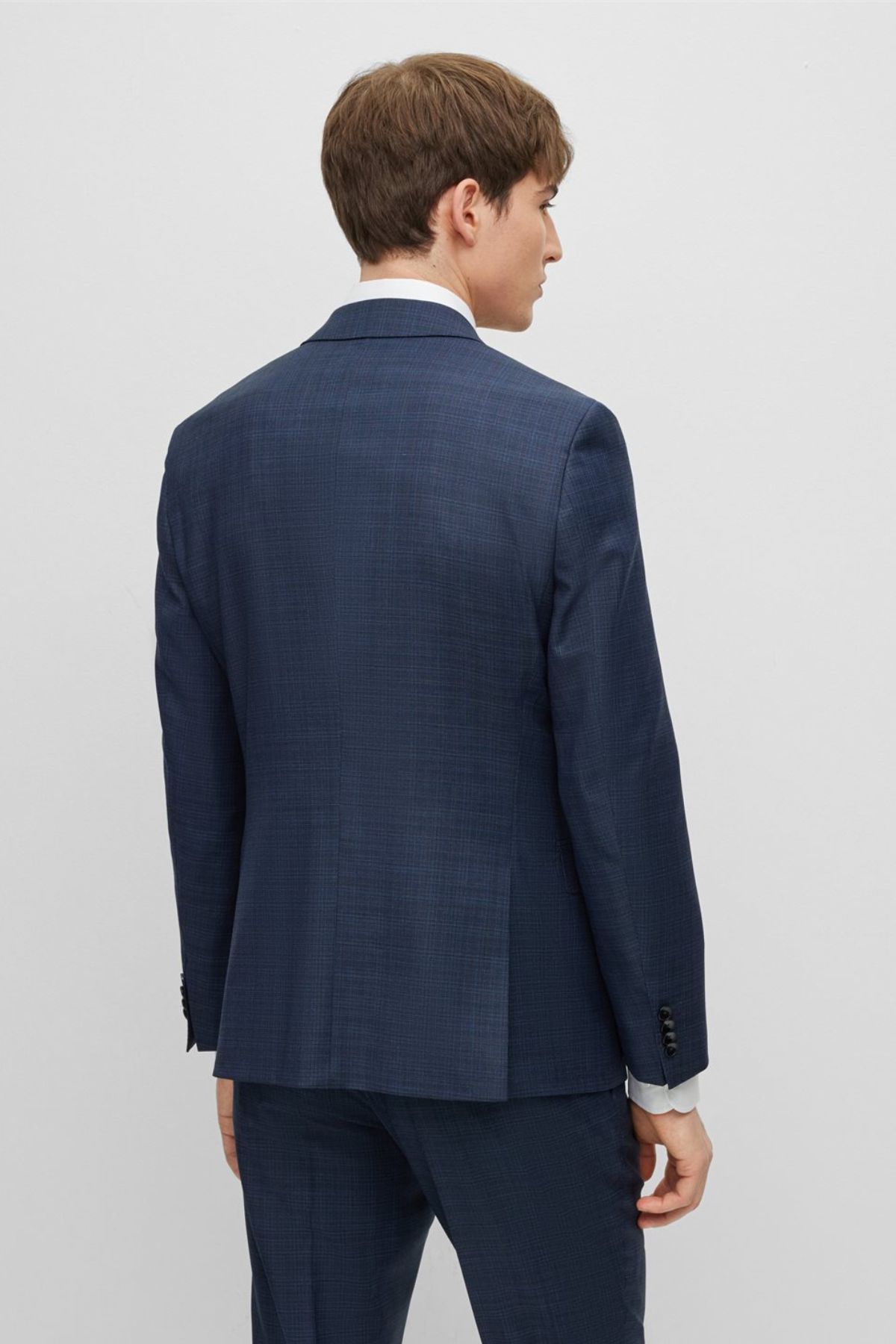 TRAJE  BOSS FORMAR AZUL SLIM FIT DE LANA