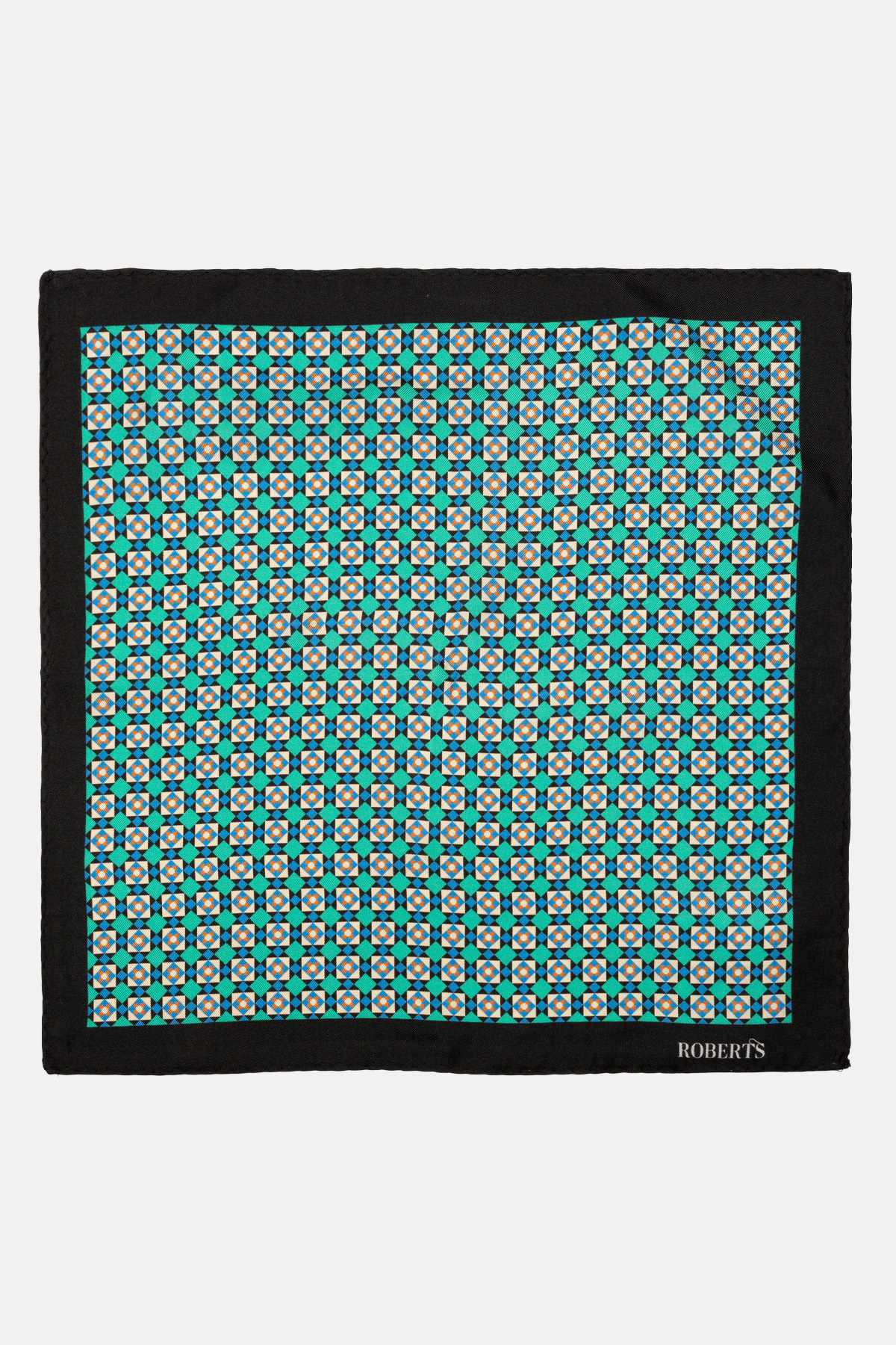 Pañuelo De Bolsillo De Seda Azul image number 1